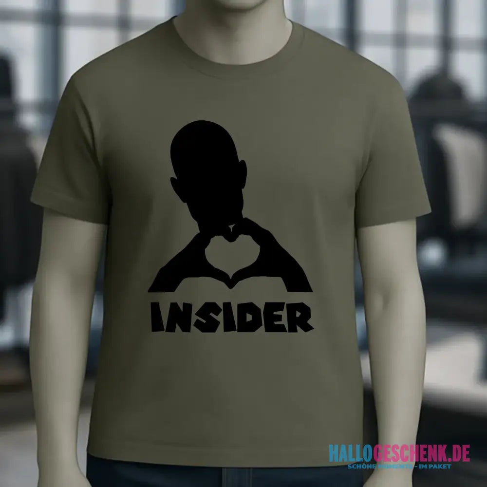 Keine Frage, ich liebe Dich auch! • Insider • personalisierter Text • Unisex Premium T-Shirt XS-5XL aus Bio-Baumwolle für Damen & Herren • Exklusivdesign • personalisiert