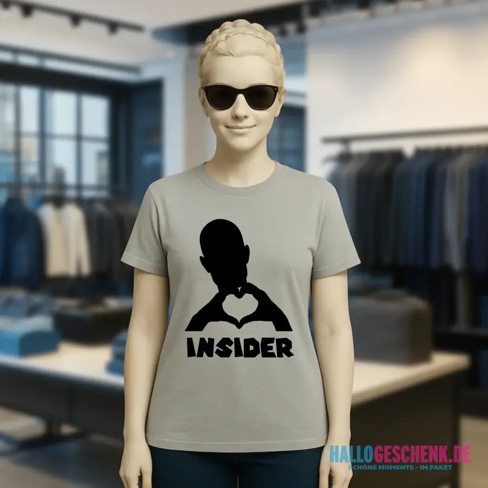 Keine Frage, ich liebe Dich auch! • Insider • personalisierter Text • Ladies Premium T-Shirt XS-2XL aus Bio-Baumwolle für Damen • Exklusivdesign • personalisiert • Motivauswahl • personalisierbar