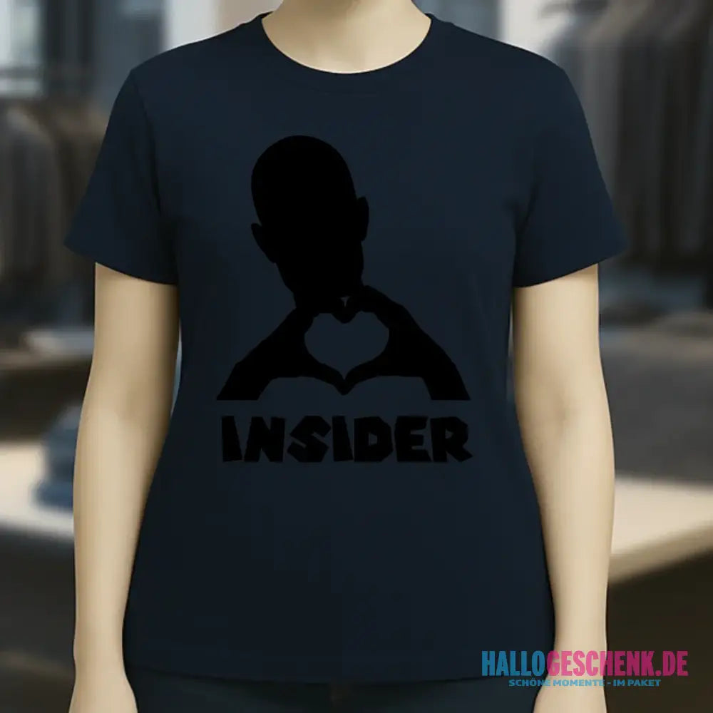 Keine Frage, ich liebe Dich auch! • Insider • personalisierter Text • Ladies Premium T-Shirt XS-2XL aus Bio-Baumwolle für Damen • Exklusivdesign • personalisiert • Motivauswahl • personalisierbar