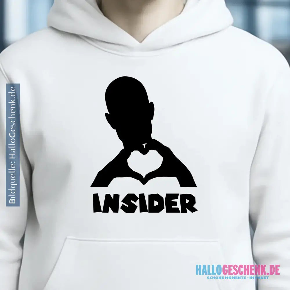 Keine Frage, ich liebe Dich auch! • Insider • personalisierter Text • Unisex Premium Hoodie XS-5XL aus Bio-Baumwolle für Damen & Herren • Exklusivdesign • personalisiert