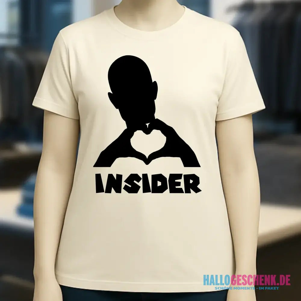 Keine Frage, ich liebe Dich auch! • Insider • personalisierter Text • Ladies Premium T-Shirt XS-2XL aus Bio-Baumwolle für Damen • Exklusivdesign • personalisiert • Motivauswahl • personalisierbar