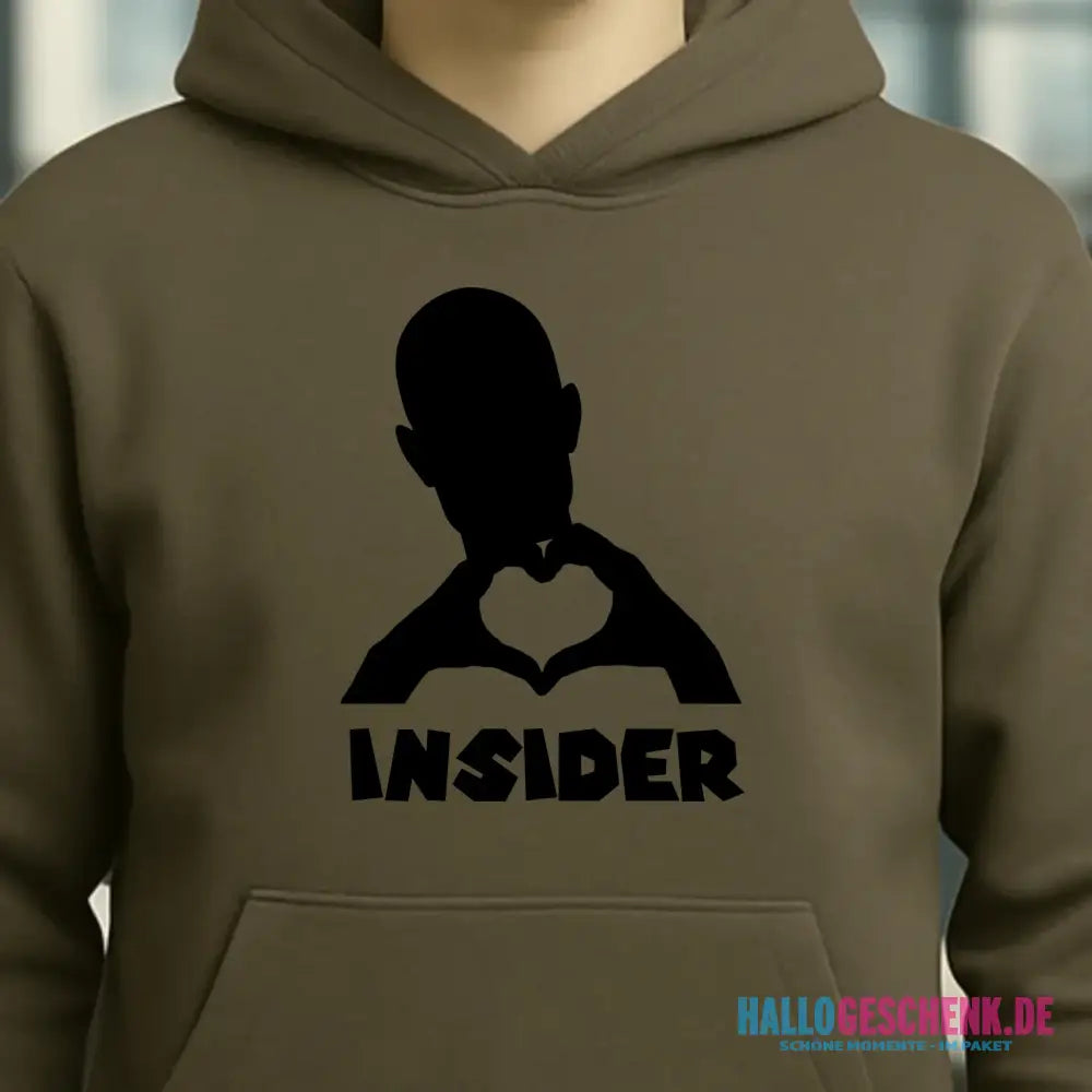 Keine Frage, ich liebe Dich auch! • Insider • personalisierter Text • Unisex Premium Hoodie XS-5XL aus Bio-Baumwolle für Damen & Herren • Exklusivdesign • personalisiert