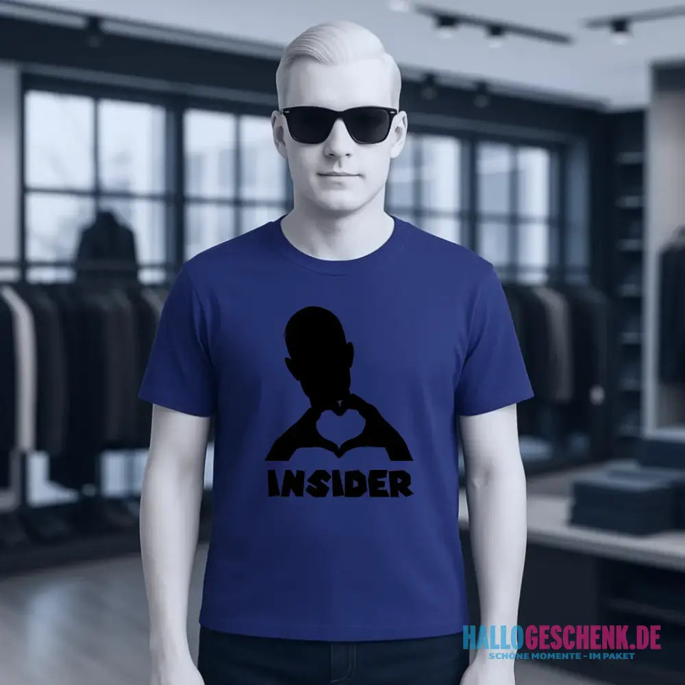Keine Frage, ich liebe Dich auch! • Insider • personalisierter Text • Unisex Premium T-Shirt XS-5XL aus Bio-Baumwolle für Damen & Herren • Exklusivdesign • personalisiert