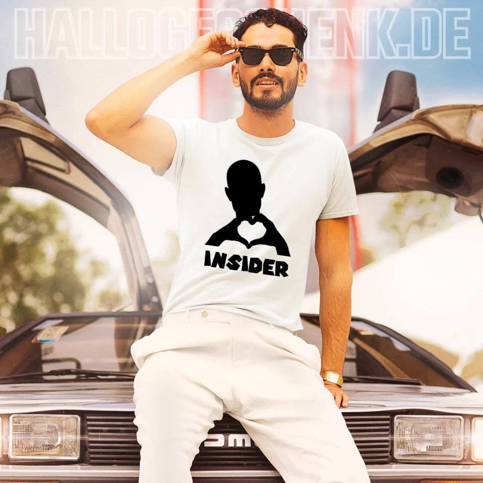 Keine Frage, ich liebe Dich auch! • Insider • personalisierter Text • Unisex Premium T-Shirt XS-5XL aus Bio-Baumwolle für Damen & Herren • Exklusivdesign • personalisiert