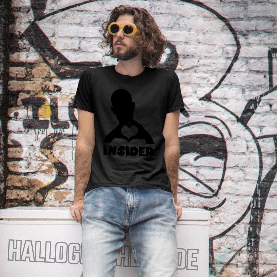 Keine Frage, ich liebe Dich auch! • Insider • personalisierter Text • Unisex Premium T-Shirt XS - 5XL aus Bio - Baumwolle für Damen & Herren • Exklusivdesign • personalisiert von HalloGeschenk.de