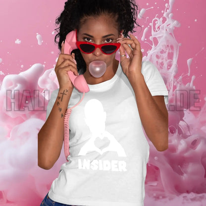 Keine Frage, ich liebe Dich auch! • Insider White • personalisierter Text • Ladies Premium T-Shirt XS-2XL aus Bio-Baumwolle für Damen • Exklusivdesign • personalisiert • Motivauswahl • personalisierbar copy