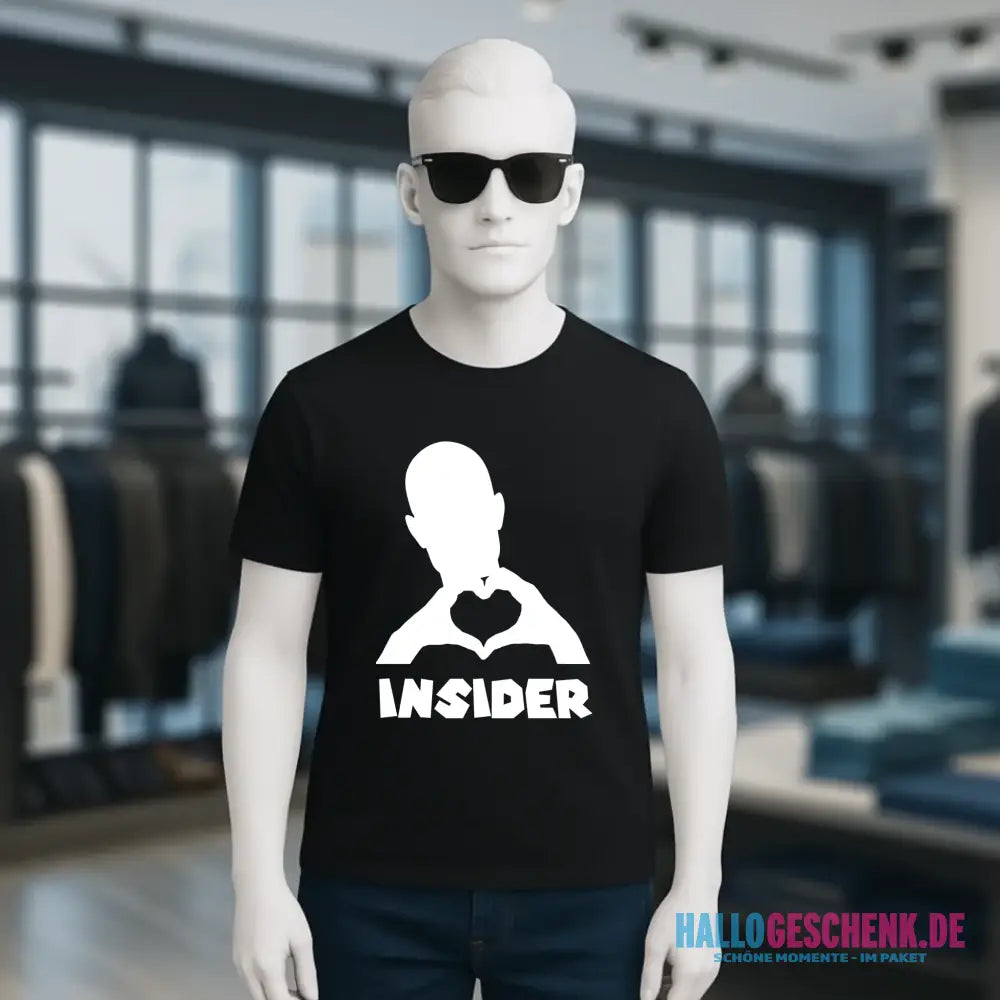 Keine Frage, ich liebe Dich auch! • Insider White • personalisierter Text • Unisex Premium T-Shirt XS-5XL aus Bio-Baumwolle für Damen & Herren • Exklusivdesign • personalisiert