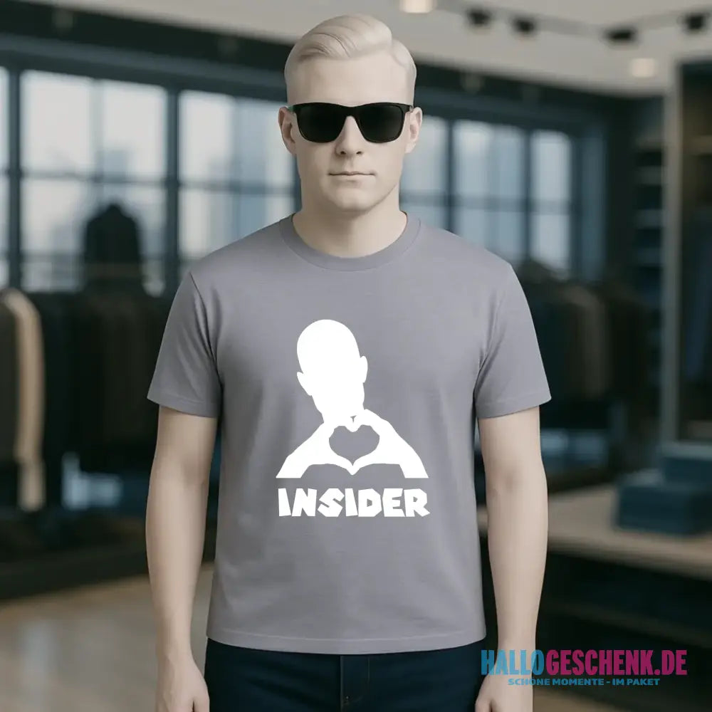 Keine Frage, ich liebe Dich auch! • Insider White • personalisierter Text • Unisex Premium T-Shirt XS-5XL aus Bio-Baumwolle für Damen & Herren • Exklusivdesign • personalisiert