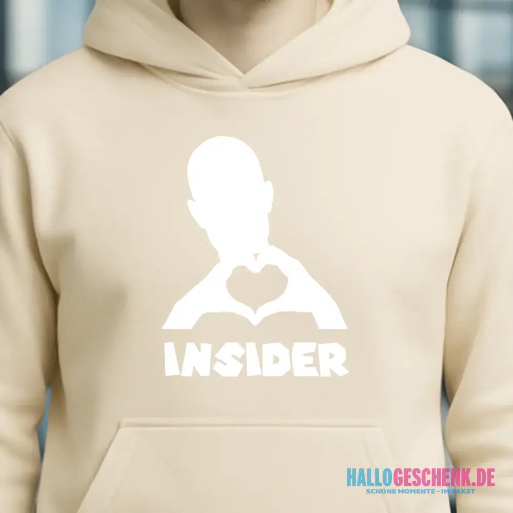Keine Frage, ich liebe Dich auch! • Insider White • personalisierter Text • Unisex Premium Hoodie XS-5XL aus Bio-Baumwolle für Damen & Herren • Exklusivdesign • personalisiert
