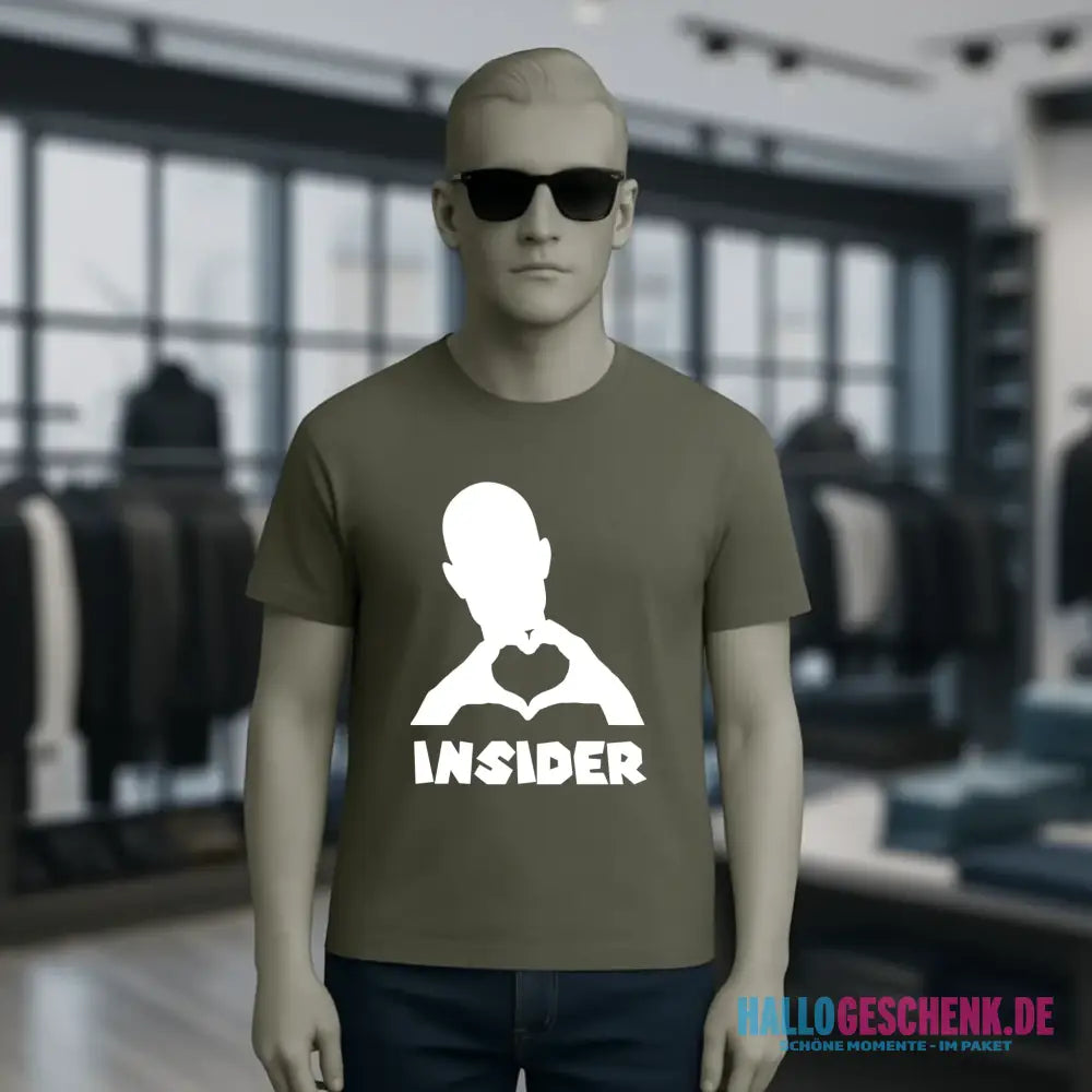 Keine Frage, ich liebe Dich auch! • Insider White • personalisierter Text • Unisex Premium T-Shirt XS-5XL aus Bio-Baumwolle für Damen & Herren • Exklusivdesign • personalisiert