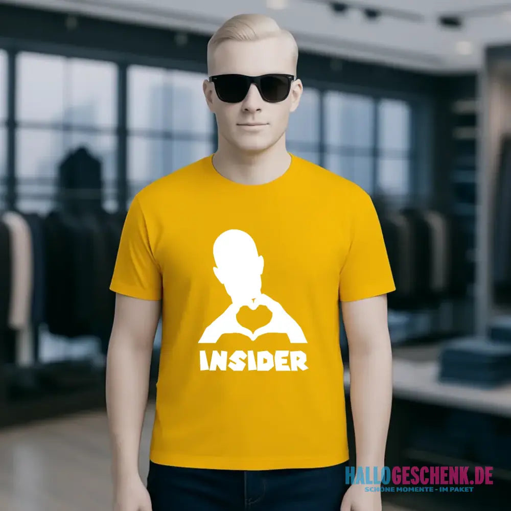 Keine Frage, ich liebe Dich auch! • Insider White • personalisierter Text • Unisex Premium T-Shirt XS-5XL aus Bio-Baumwolle für Damen & Herren • Exklusivdesign • personalisiert