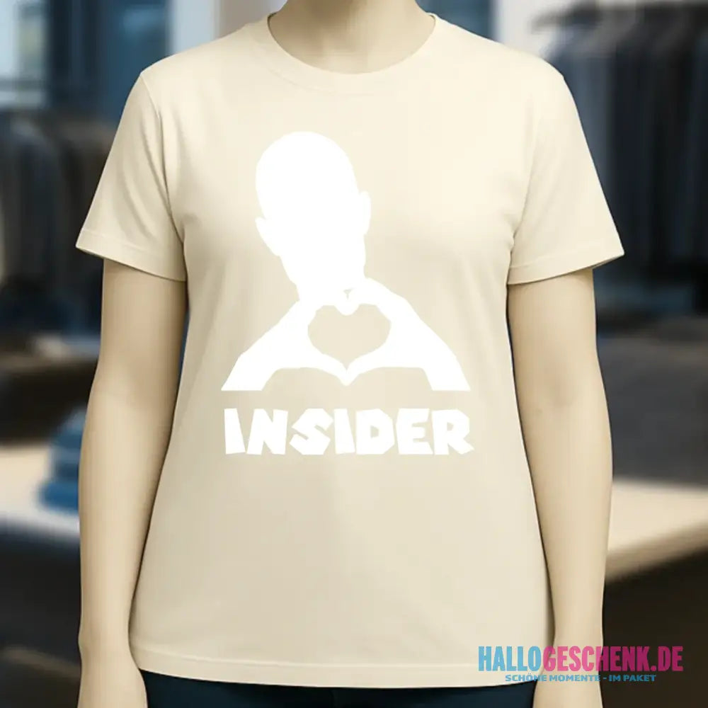 Keine Frage, ich liebe Dich auch! • Insider White • personalisierter Text • Ladies Premium T-Shirt XS-2XL aus Bio-Baumwolle für Damen • Exklusivdesign • personalisiert • Motivauswahl • personalisierbar copy