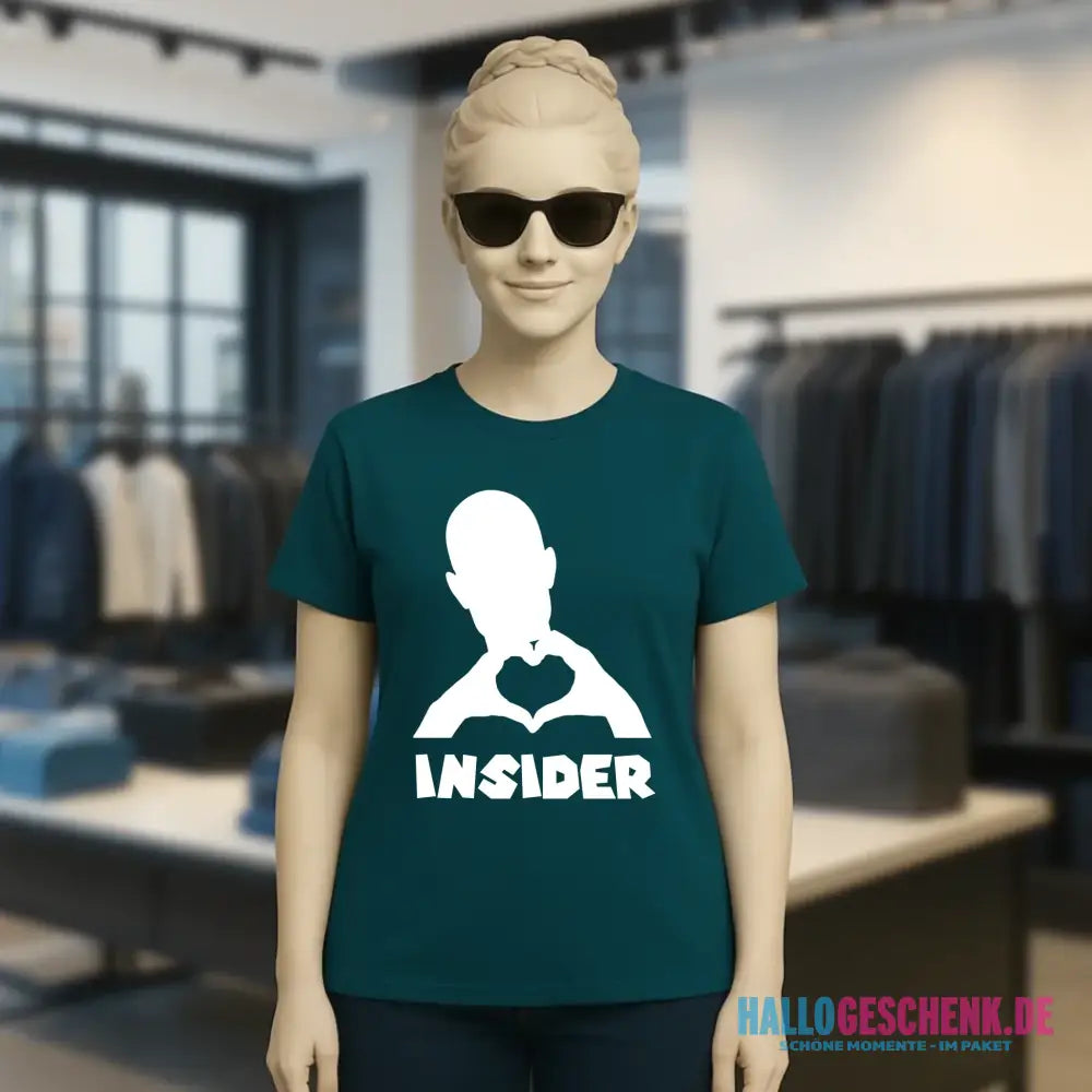 Keine Frage, ich liebe Dich auch! • Insider White • personalisierter Text • Ladies Premium T-Shirt XS-2XL aus Bio-Baumwolle für Damen • Exklusivdesign • personalisiert • Motivauswahl • personalisierbar copy