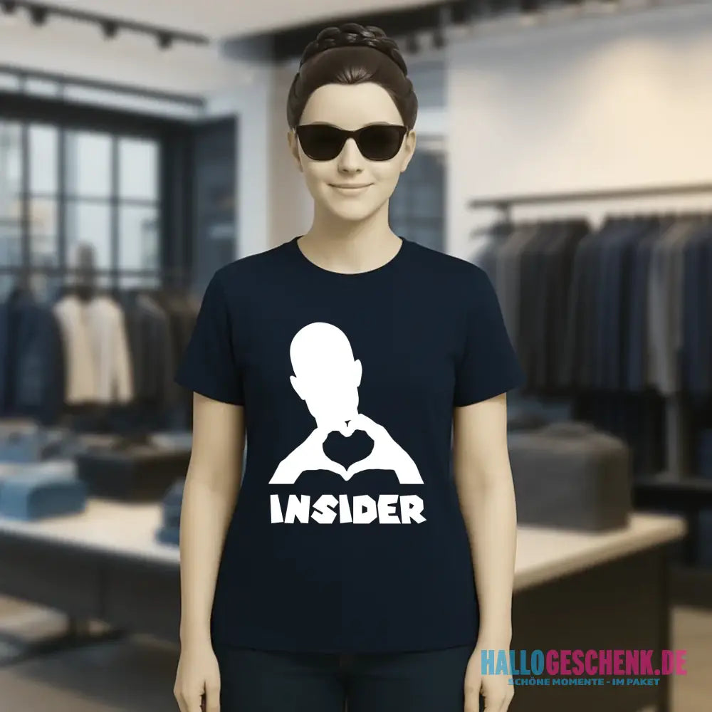 Keine Frage, ich liebe Dich auch! • Insider White • personalisierter Text • Ladies Premium T-Shirt XS-2XL aus Bio-Baumwolle für Damen • Exklusivdesign • personalisiert • Motivauswahl • personalisierbar copy