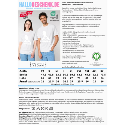 Keine Frage, ich liebe Dich auch! • Insider White • personalisierter Text • Unisex Premium T-Shirt XS-5XL aus Bio-Baumwolle für Damen & Herren • Exklusivdesign • personalisiert