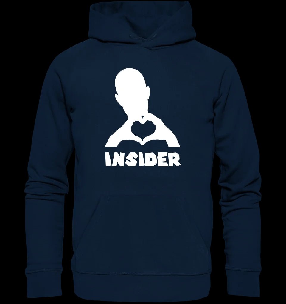 Keine Frage, ich liebe Dich auch! • Insider White • personalisierter Text • Unisex Premium Hoodie XS-5XL aus Bio-Baumwolle für Damen & Herren • Exklusivdesign • personalisiert