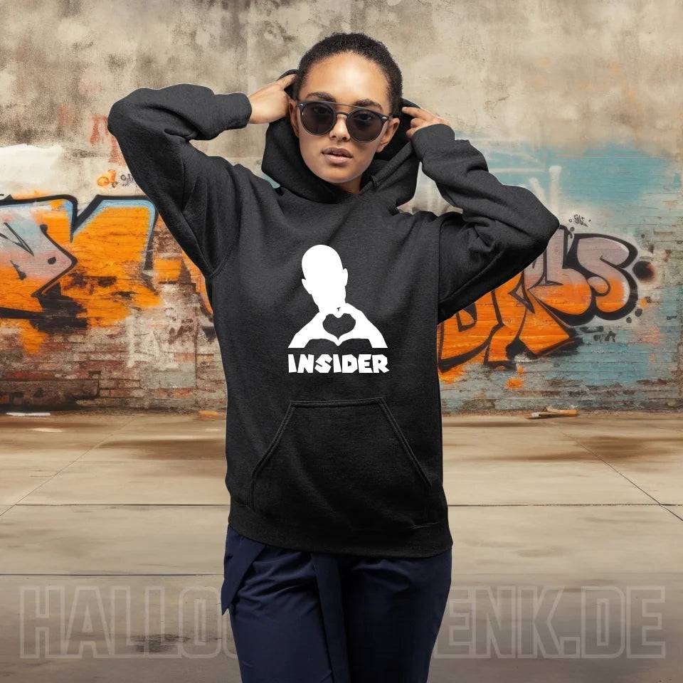 Keine Frage, ich liebe Dich auch! • Insider White • personalisierter Text • Unisex Premium Hoodie XS-5XL aus Bio-Baumwolle für Damen & Herren • Exklusivdesign • personalisiert