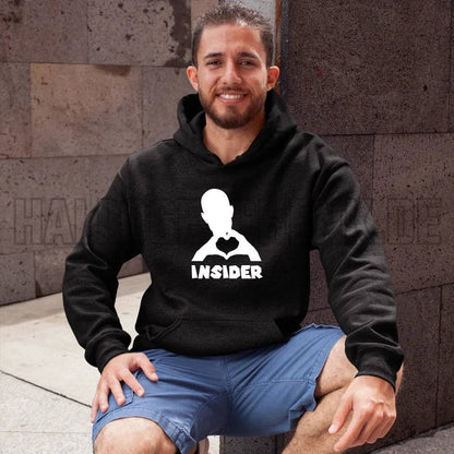 Keine Frage, ich liebe Dich auch! • Insider White • personalisierter Text • Unisex Premium Hoodie XS-5XL aus Bio-Baumwolle für Damen & Herren • Exklusivdesign • personalisiert