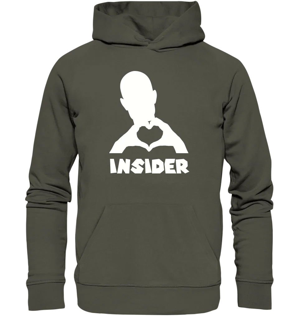 Keine Frage, ich liebe Dich auch! • Insider White • personalisierter Text • Unisex Premium Hoodie XS-5XL aus Bio-Baumwolle für Damen & Herren • Exklusivdesign • personalisiert