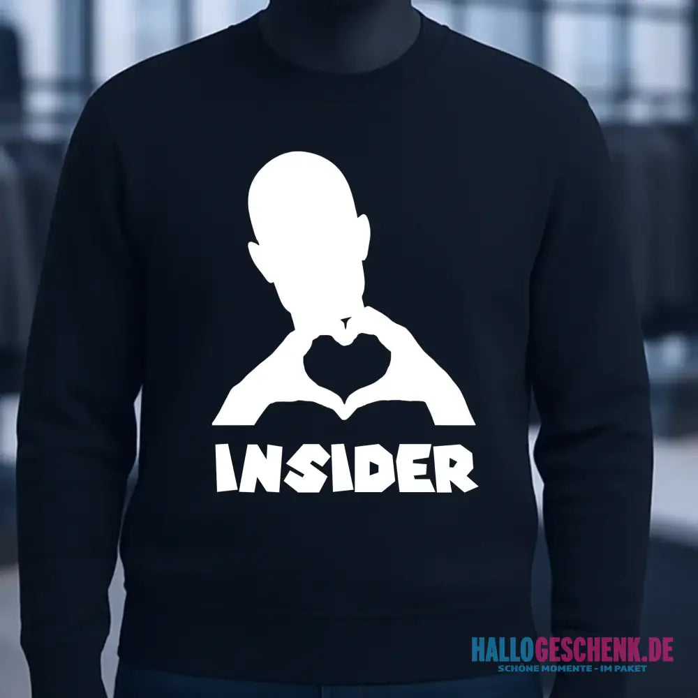 Keine Frage, ich liebe Dich auch! • Insider White • Unisex Sweatshirt Bio-Baumwolle in 4 Farben XS-3XL • personalisiert