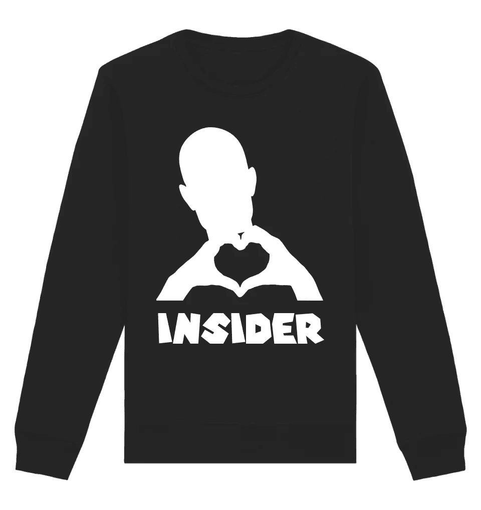 Keine Frage, ich liebe Dich auch! • Insider White • Unisex Sweatshirt Bio - Baumwolle in 4 Farben XS - 3XL • personalisiert von HalloGeschenk.de