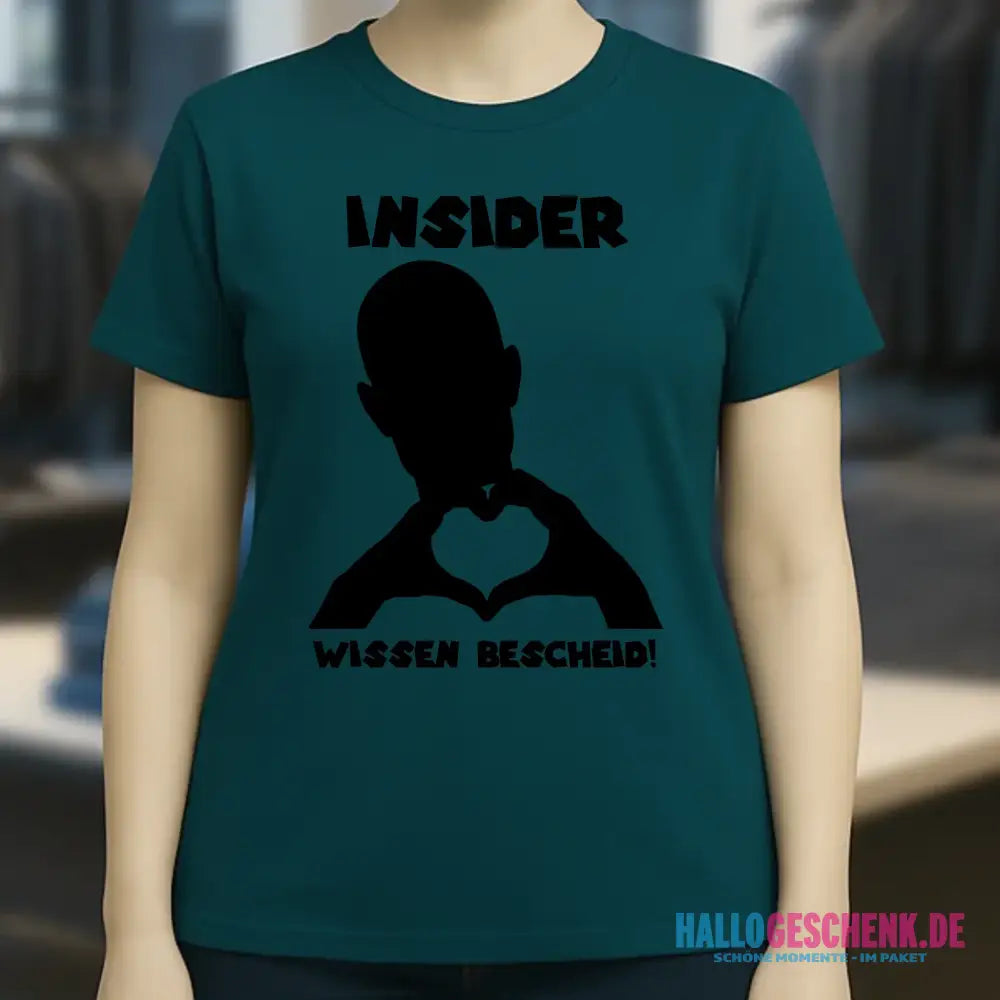 Keine Frage, ich liebe Dich auch! • personalisierbarer / personalisierter Text • Ladies Premium T-Shirt XS-2XL aus Bio-Baumwolle für Damen • Exklusivdesign • personalisiert • Motivauswahl • personalisierbar