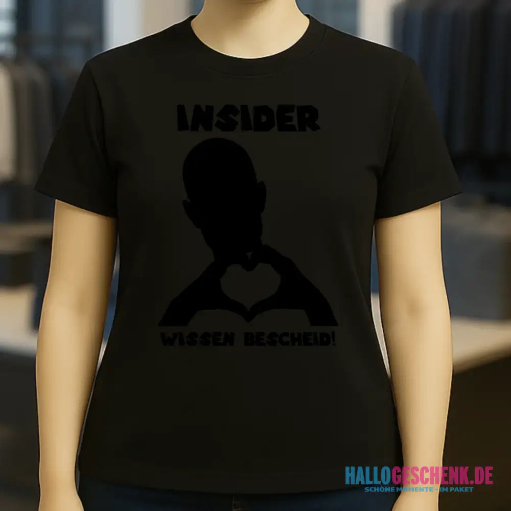 Keine Frage, ich liebe Dich auch! • personalisierbarer / personalisierter Text • Ladies Premium T-Shirt XS-2XL aus Bio-Baumwolle für Damen • Exklusivdesign • personalisiert • Motivauswahl • personalisierbar
