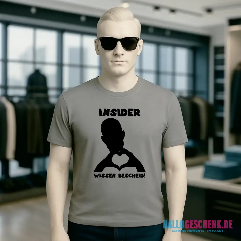 Keine Frage, ich liebe Dich auch! • personalisierbarer / personalisierter Text • Unisex Premium T-Shirt XS-5XL aus Bio-Baumwolle für Damen & Herren • Exklusivdesign • personalisiert