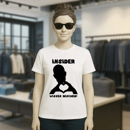 Keine Frage, ich liebe Dich auch! • personalisierbarer / personalisierter Text • Ladies Premium T-Shirt XS-2XL aus Bio-Baumwolle für Damen • Exklusivdesign • personalisiert • Motivauswahl • personalisierbar
