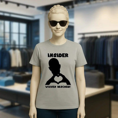 Keine Frage, ich liebe Dich auch! • personalisierbarer / personalisierter Text • Ladies Premium T-Shirt XS-2XL aus Bio-Baumwolle für Damen • Exklusivdesign • personalisiert • Motivauswahl • personalisierbar
