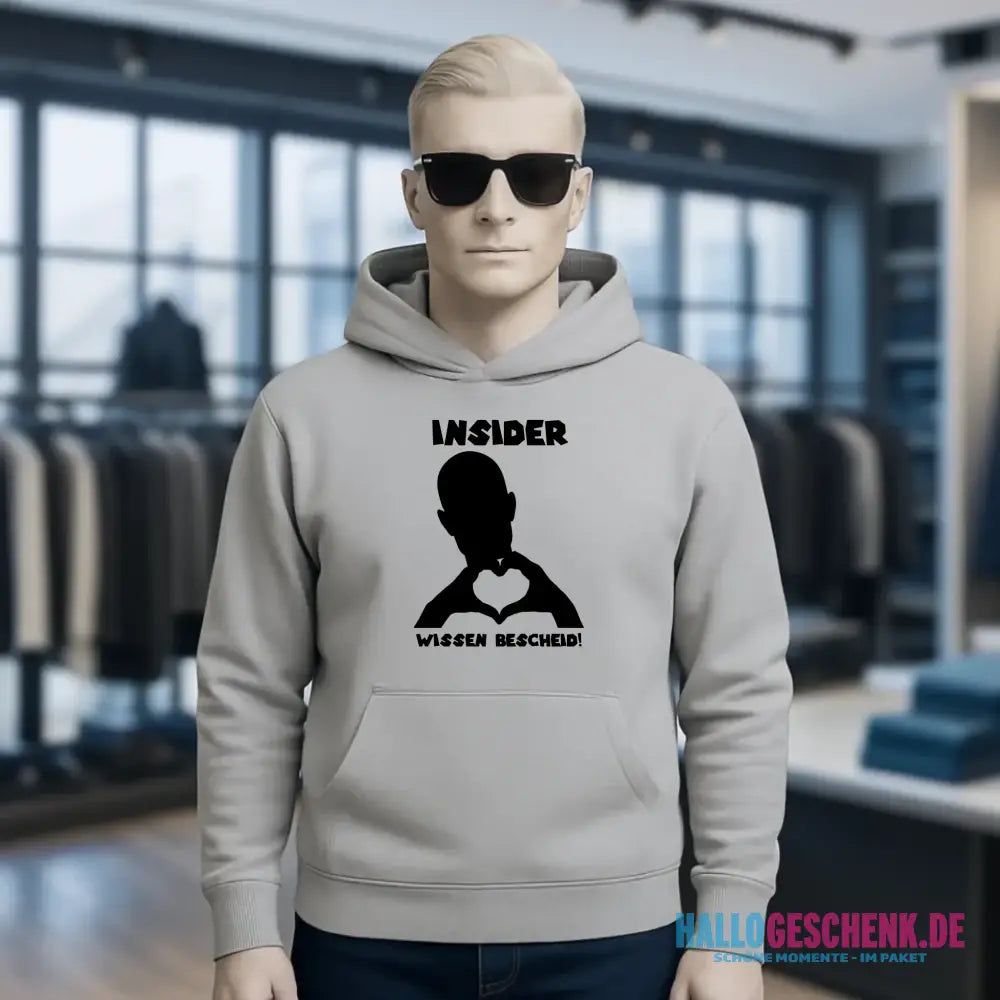 Keine Frage, ich liebe Dich auch! • personalisierter Text • Unisex Premium Hoodie XS-5XL aus Bio-Baumwolle für Damen & Herren • Exklusivdesign • personalisiert