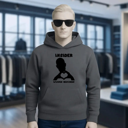 Keine Frage, ich liebe Dich auch! • personalisierter Text • Unisex Premium Hoodie XS-5XL aus Bio-Baumwolle für Damen & Herren • Exklusivdesign • personalisiert
