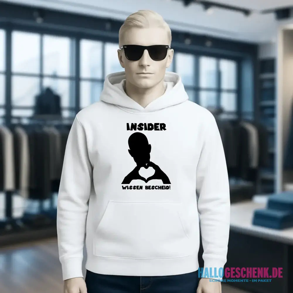 Keine Frage, ich liebe Dich auch! • personalisierter Text • Unisex Premium Hoodie XS-5XL aus Bio-Baumwolle für Damen & Herren • Exklusivdesign • personalisiert