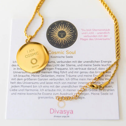 Kette mit Anhänger Mandala | vergoldet | I am cosmic