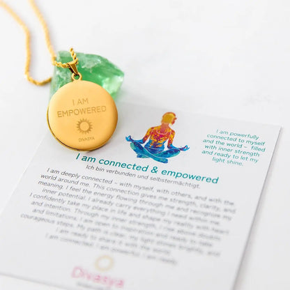 Kette mit Anhänger Mandala | vergoldet | I am empowered