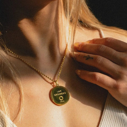 Kette mit Anhänger Mandala | vergoldet | I am grounded