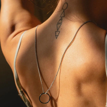 Kette mit Ring | silber | Inhale - Exhale