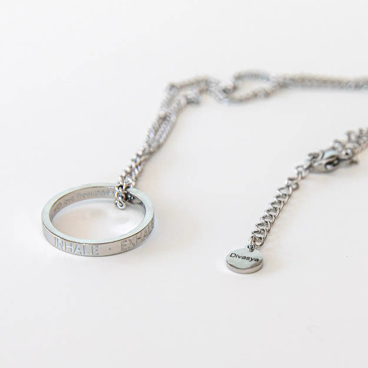 Kette mit Ring | silber | Inhale - Exhale