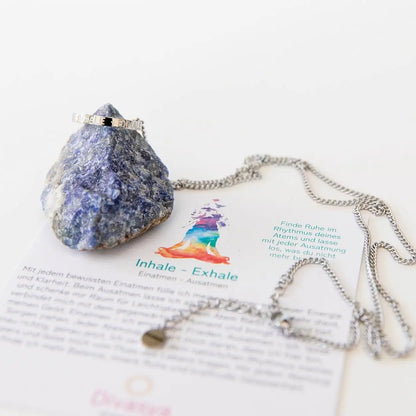 Kette mit Ring | silber | Inhale - Exhale