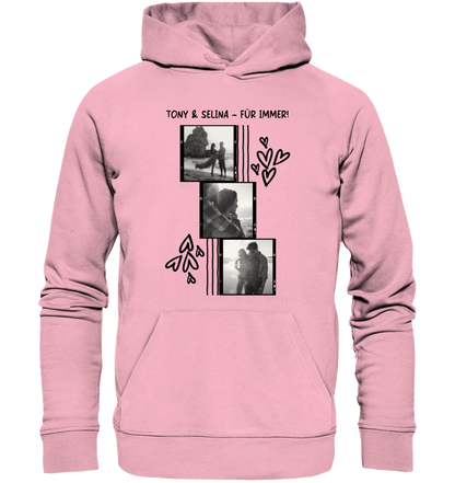 KI-Cartoon-Effekt • mehrere Artikel • ’Statement-Collection’ • Wunschtext • Mein Fotomotiv - Unisex Hoodie • Bio