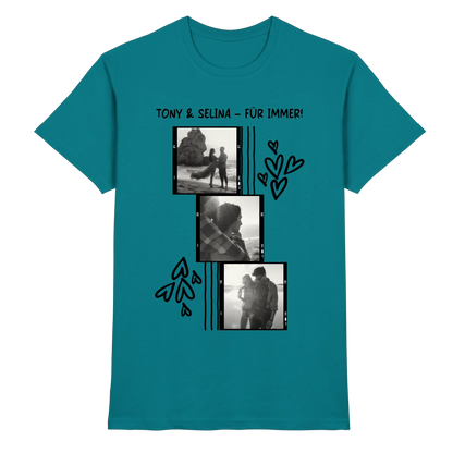 KI-Cartoon-Effekt • mehrere Artikel • ’Statement-Collection’ • Wunschtext • Mein Fotomotiv - Premium Herren T-Shirt