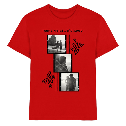 KI-Cartoon-Effekt • mehrere Artikel • ’Statement-Collection’ • Wunschtext • Mein Fotomotiv - Premium Kinder T-Shirt