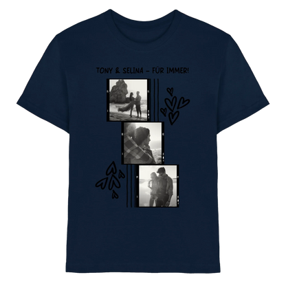 KI-Cartoon-Effekt • mehrere Artikel • ’Statement-Collection’ • Wunschtext • Mein Fotomotiv - Premium Kinder T-Shirt