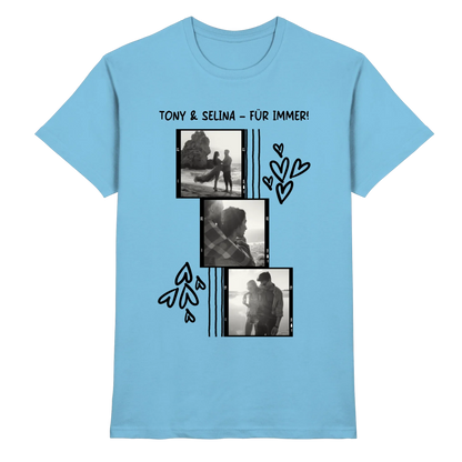 KI-Cartoon-Effekt • mehrere Artikel • ’Statement-Collection’ • Wunschtext • Mein Fotomotiv - Premium Herren T-Shirt