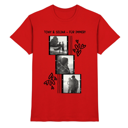 KI-Cartoon-Effekt • mehrere Artikel • ’Statement-Collection’ • Wunschtext • Mein Fotomotiv - Premium Herren T-Shirt