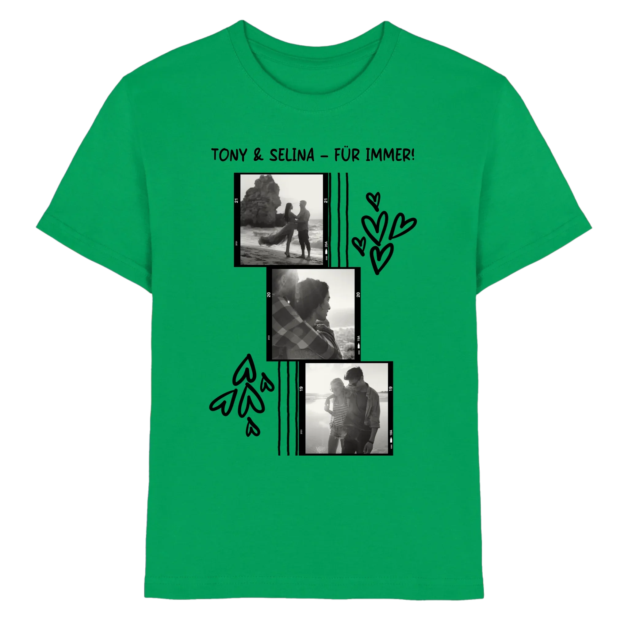 KI-Cartoon-Effekt • mehrere Artikel • ’Statement-Collection’ • Wunschtext • Mein Fotomotiv - Premium Kinder T-Shirt