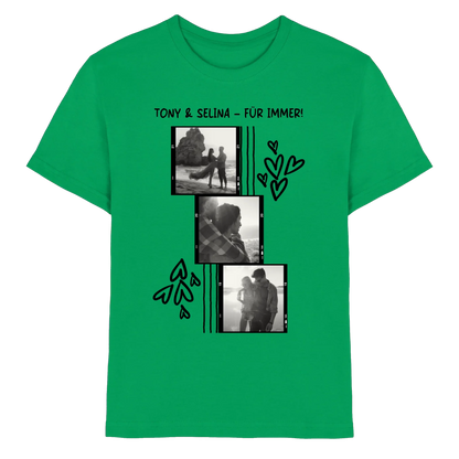 KI-Cartoon-Effekt • mehrere Artikel • ’Statement-Collection’ • Wunschtext • Mein Fotomotiv - Premium Kinder T-Shirt