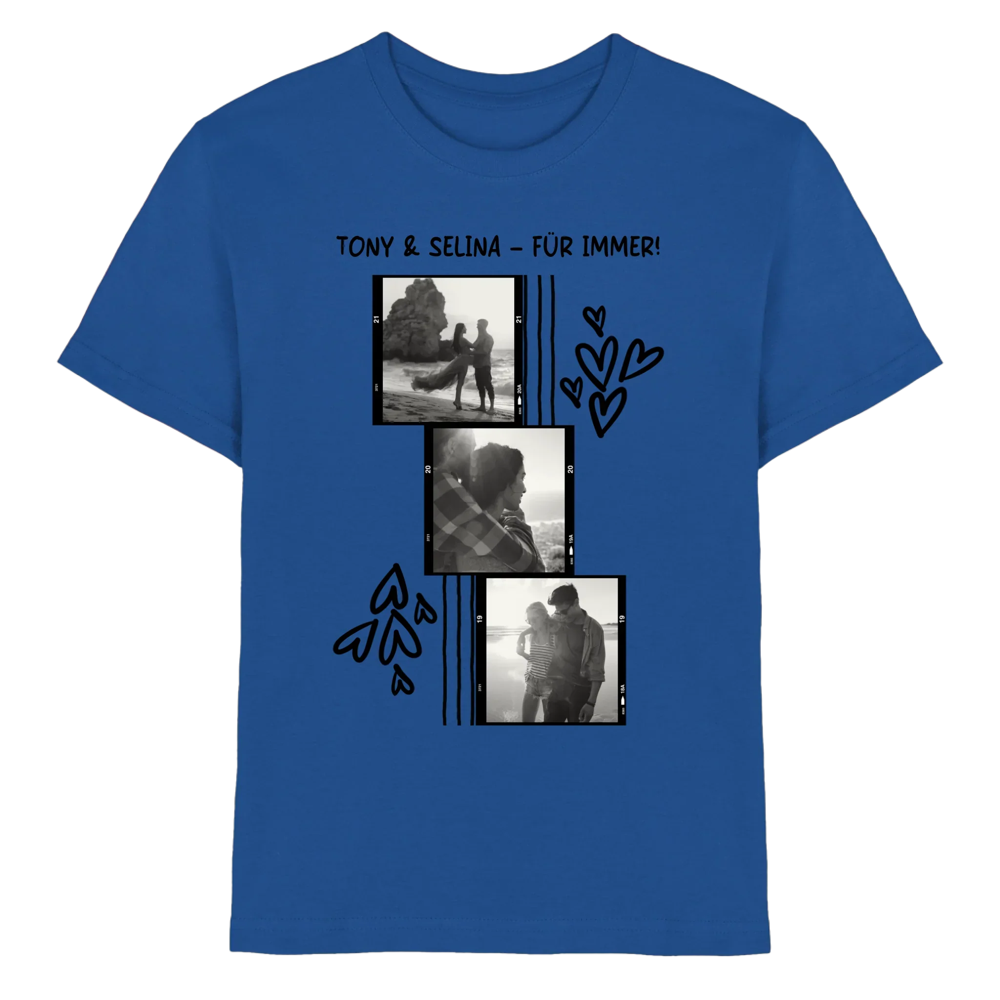 KI-Cartoon-Effekt • mehrere Artikel • ’Statement-Collection’ • Wunschtext • Mein Fotomotiv - Premium Kinder T-Shirt