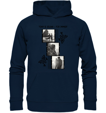 KI-Cartoon-Effekt • mehrere Artikel • ’Statement-Collection’ • Wunschtext • Mein Fotomotiv - Unisex Hoodie • Bio
