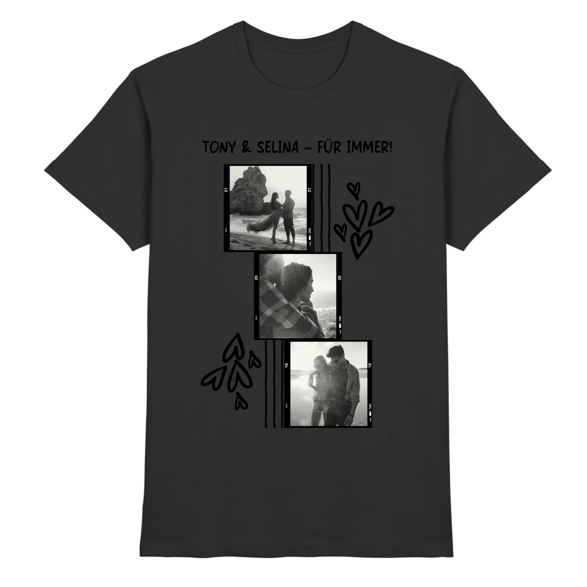 KI-Cartoon-Effekt • mehrere Artikel • ’Statement-Collection’ • Wunschtext • Mein Fotomotiv - Premium Herren T-Shirt